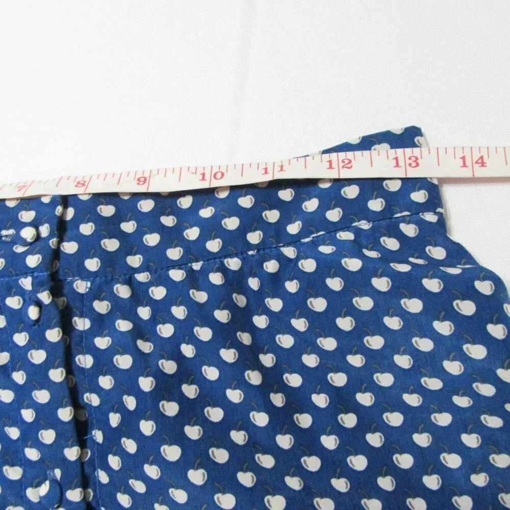 A-Line skirt Navy Blue with White Cherry 🍒